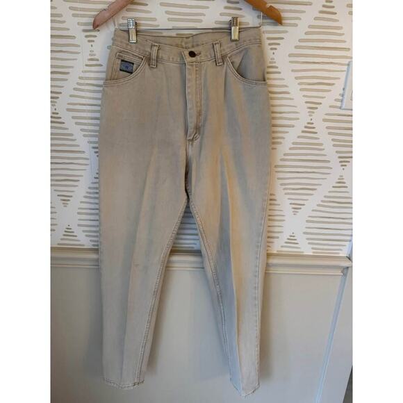 Wrangler Vintage Women’s Size 6 28” waist Cream Jeans - Picture 1 of 5